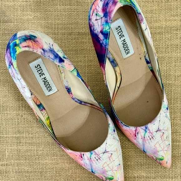 STEVE MADDEN Wileen Heels | Women's Size 8.5 | Multi - Picture 5 of 6
